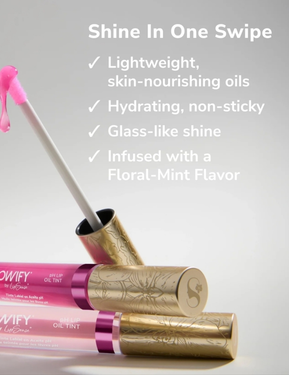 SeneGence Lipsence Glowify pH Lip Oil Tint In Mood Ring - Picture 6 of 8